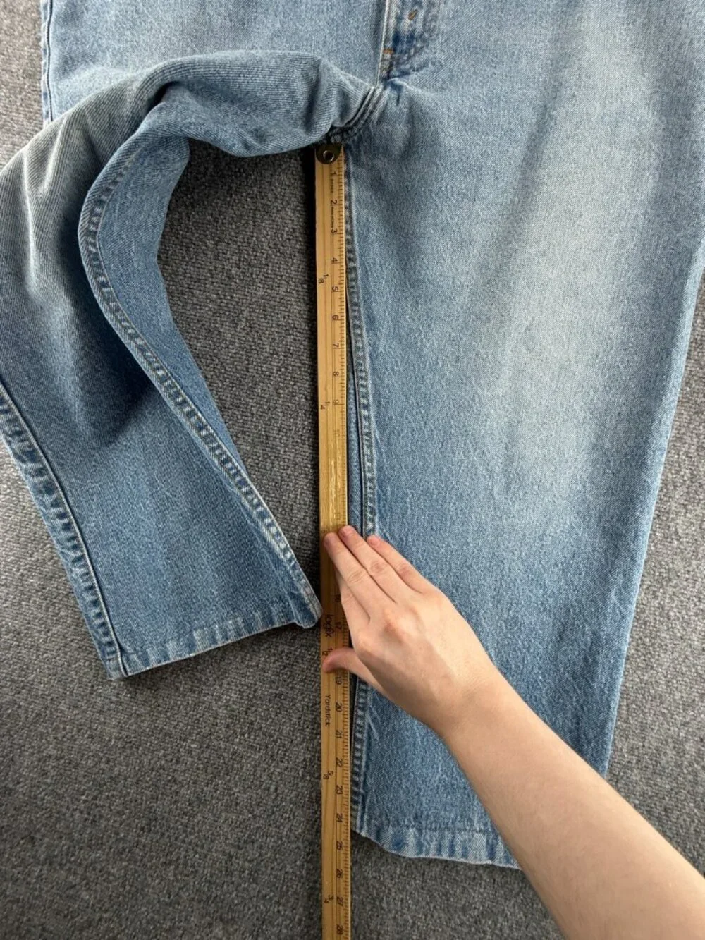 VTG Levis 886 Leather Tab Denim Jeans Men 1986 Blue Pockets Adult ACTL 45X25
